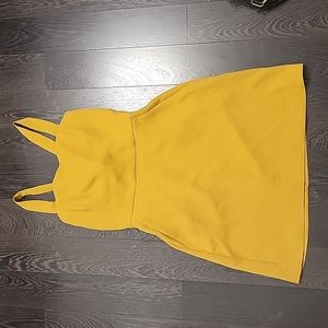 Wilfred Tie-back Dress Mustard Size 6